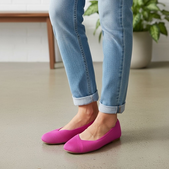 Cynthia Rowley Shoes - Cynthia Rowley - NWOT, Haisley Flats, 7 M,Pink Preppy #232231 Cushioned Insoles